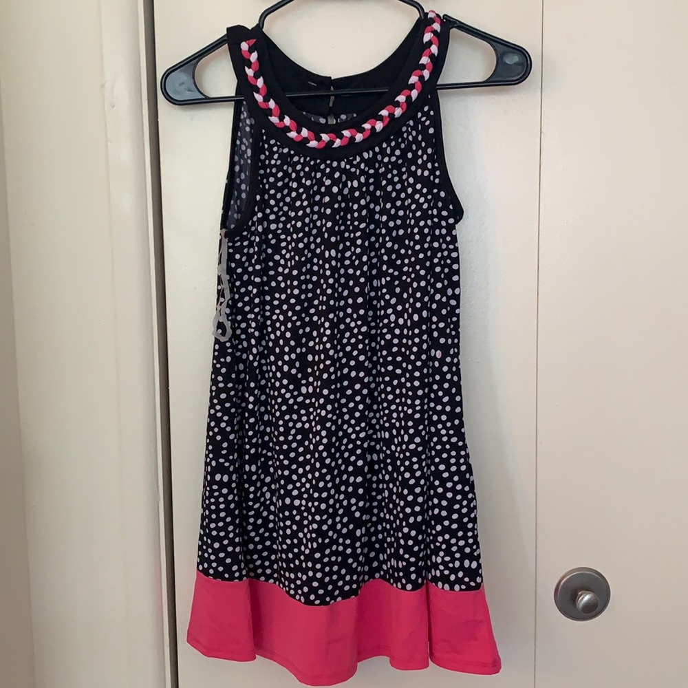 Disorderly Kids black, white and pink dress